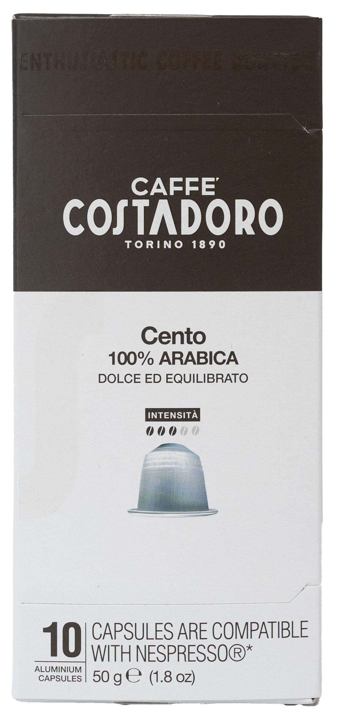 Costadoro Cento Capsules Compatible with Nespresso® (100 capsules)