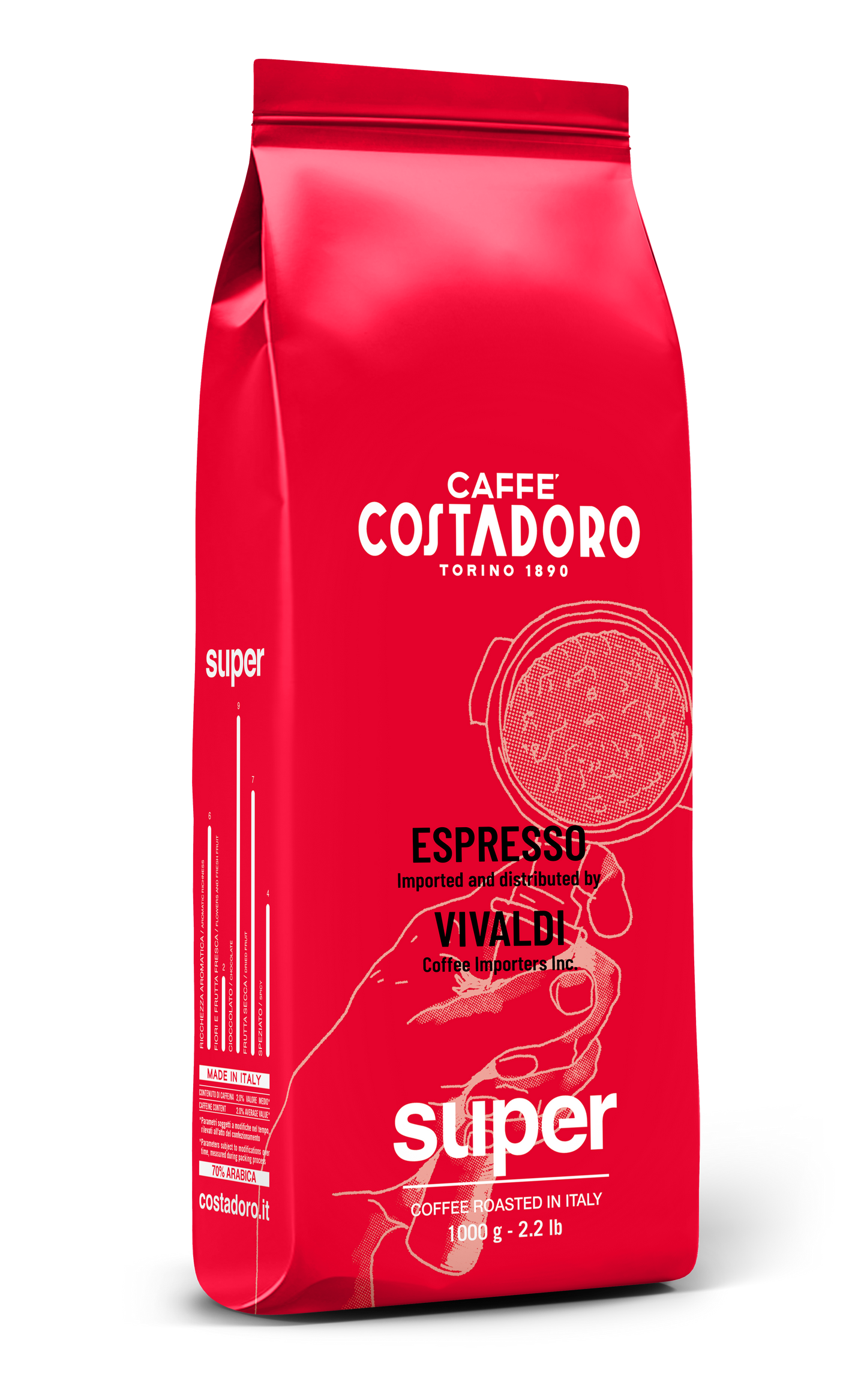 Espresso - Whole Beans Super "Private Label" (6 bags, 2.2 lbs ea)