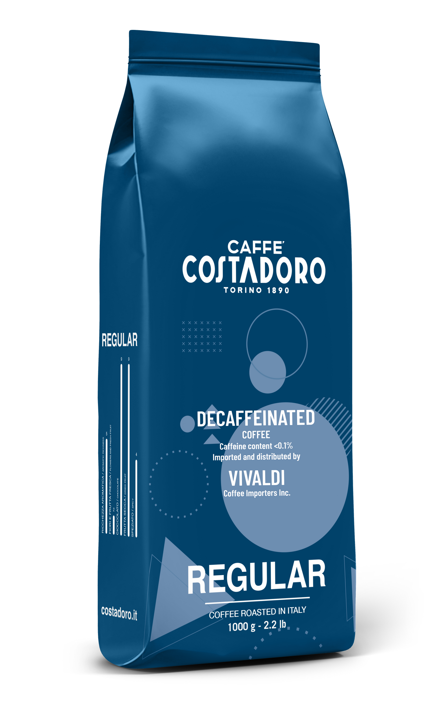 Decaffeinated Coffee - Whole Beans (2 bags, 2.2 lbs ea)